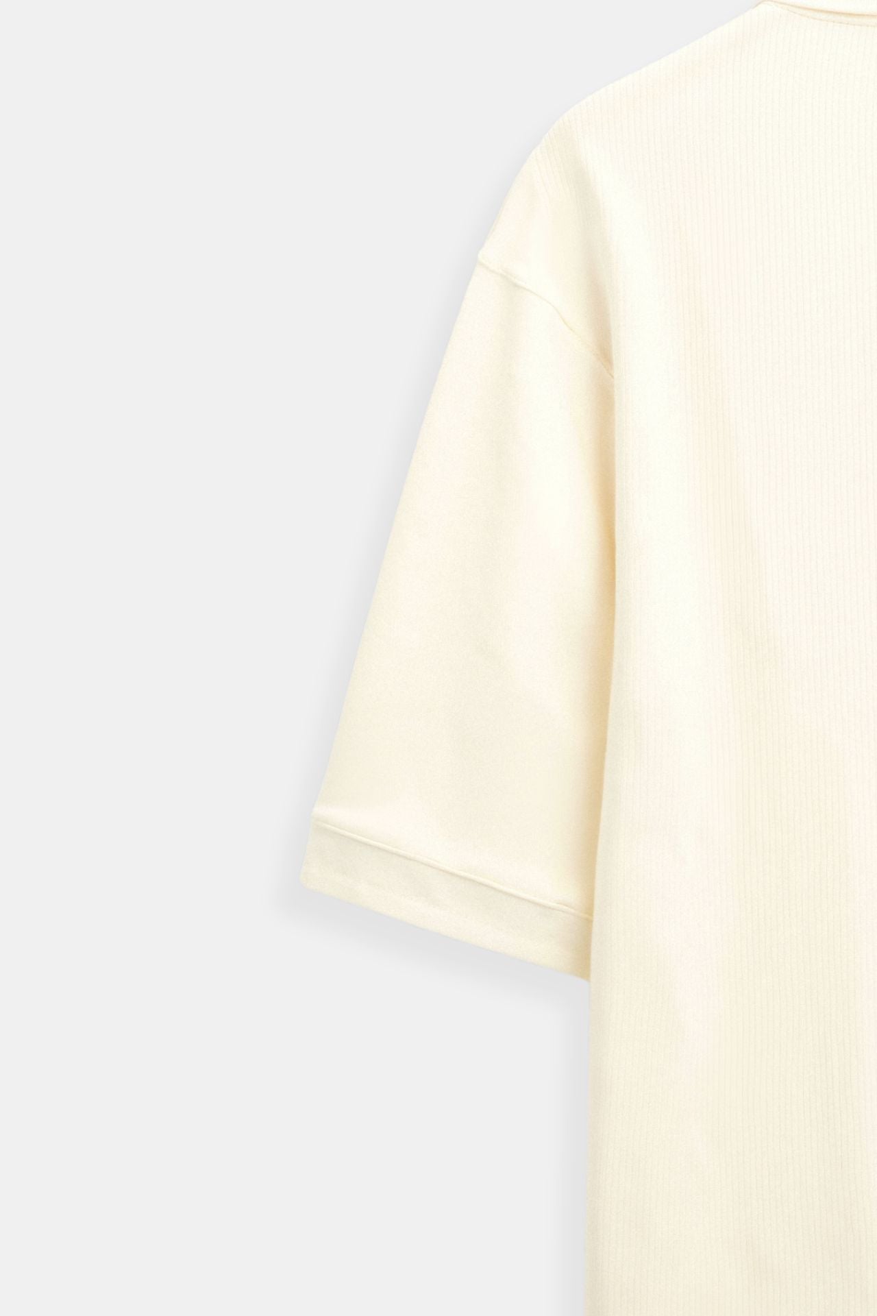 WOOLEN STRUCTURE POLO T-SHIRT