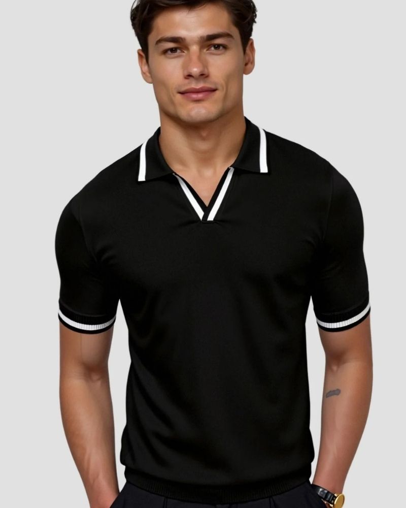 CONTRAST SLIM FITTED POLO