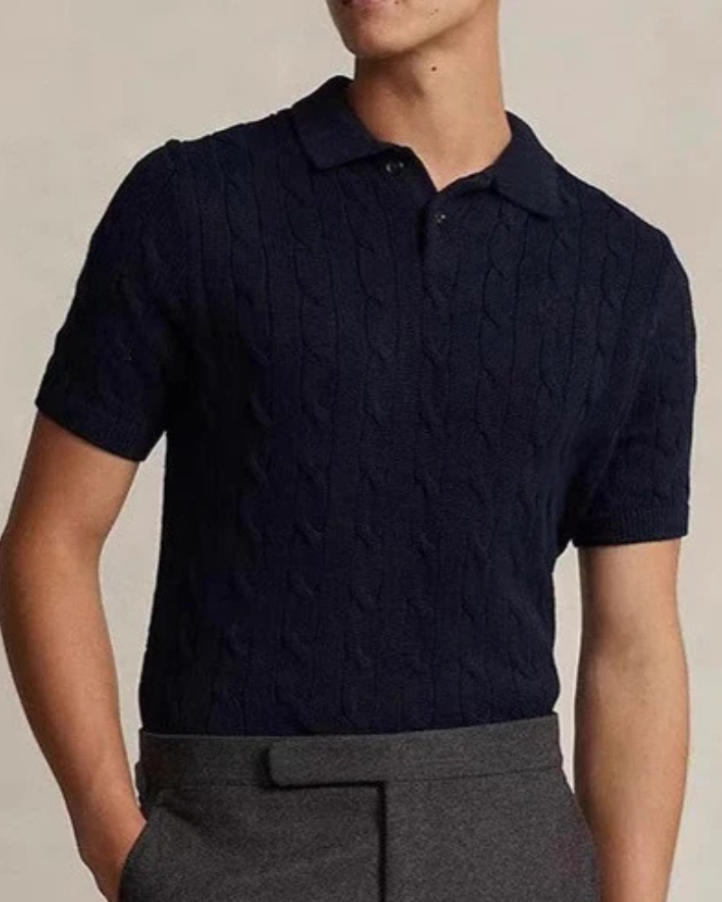 FLORENCE CABLE KNIT POLO