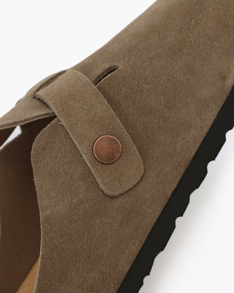 SUEDE CLOGS OLD MONEY