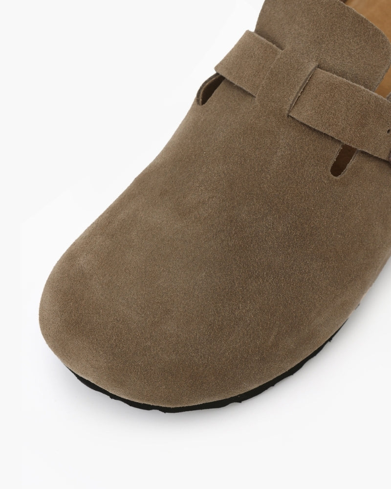 SUEDE CLOGS OLD MONEY