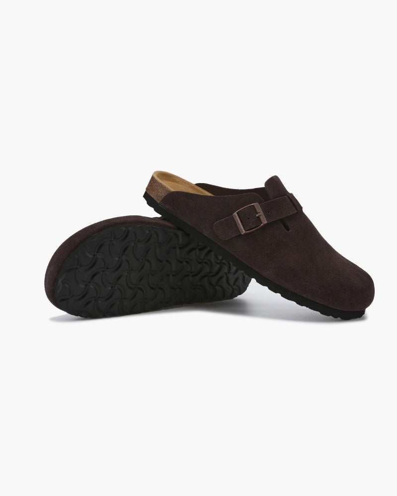 SUEDE CLOGS OLD MONEY