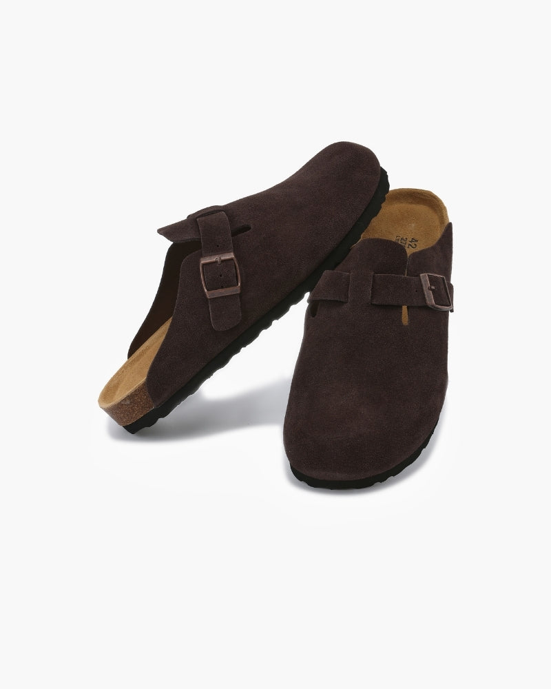 SUEDE CLOGS OLD MONEY