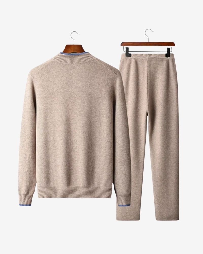 OLD MONEY PURE EXTRA-FINE MERINO WOOL TRACKSUIT SET