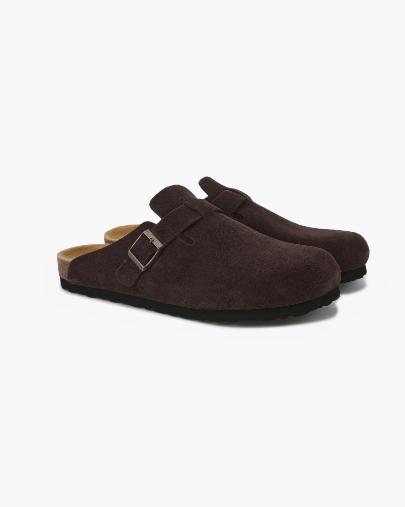 SUEDE CLOGS OLD MONEY