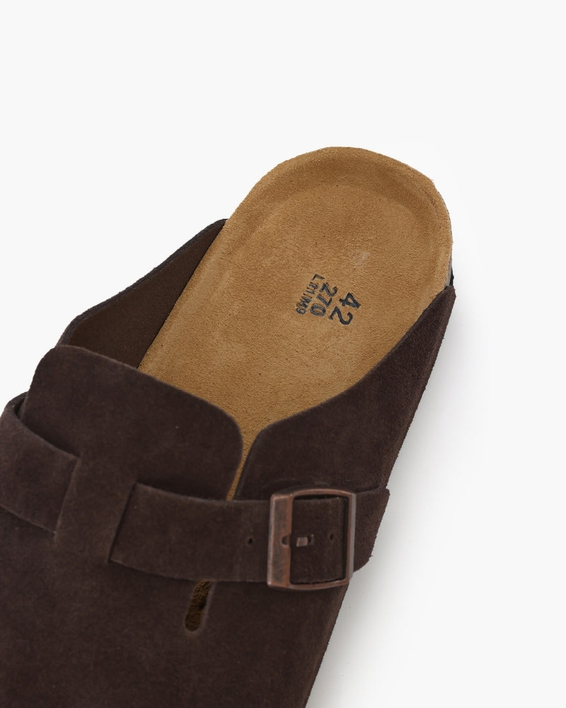 SUEDE CLOGS OLD MONEY