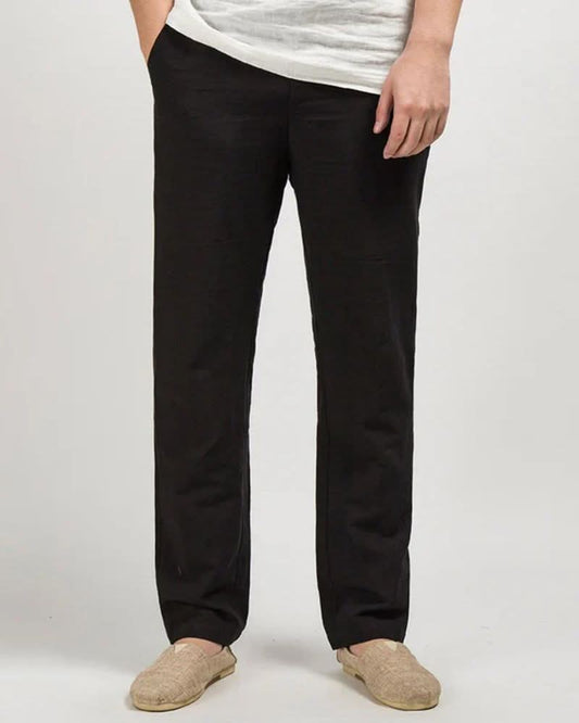 STRAIGHT LINEN PANTS
