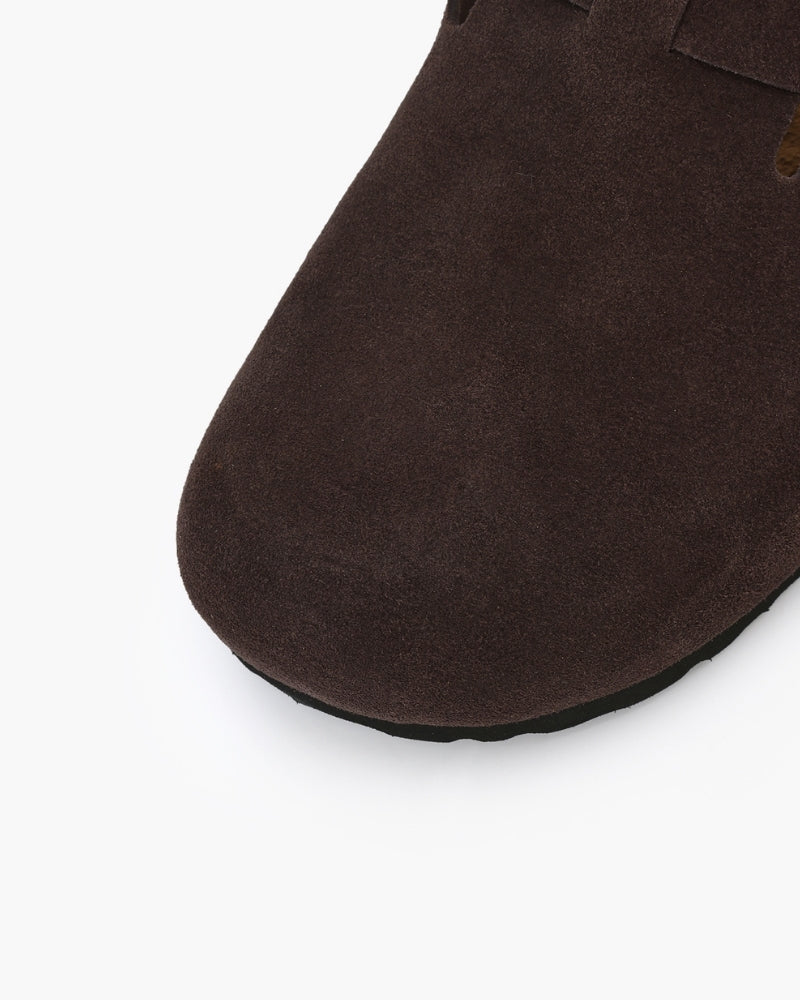 SUEDE CLOGS OLD MONEY