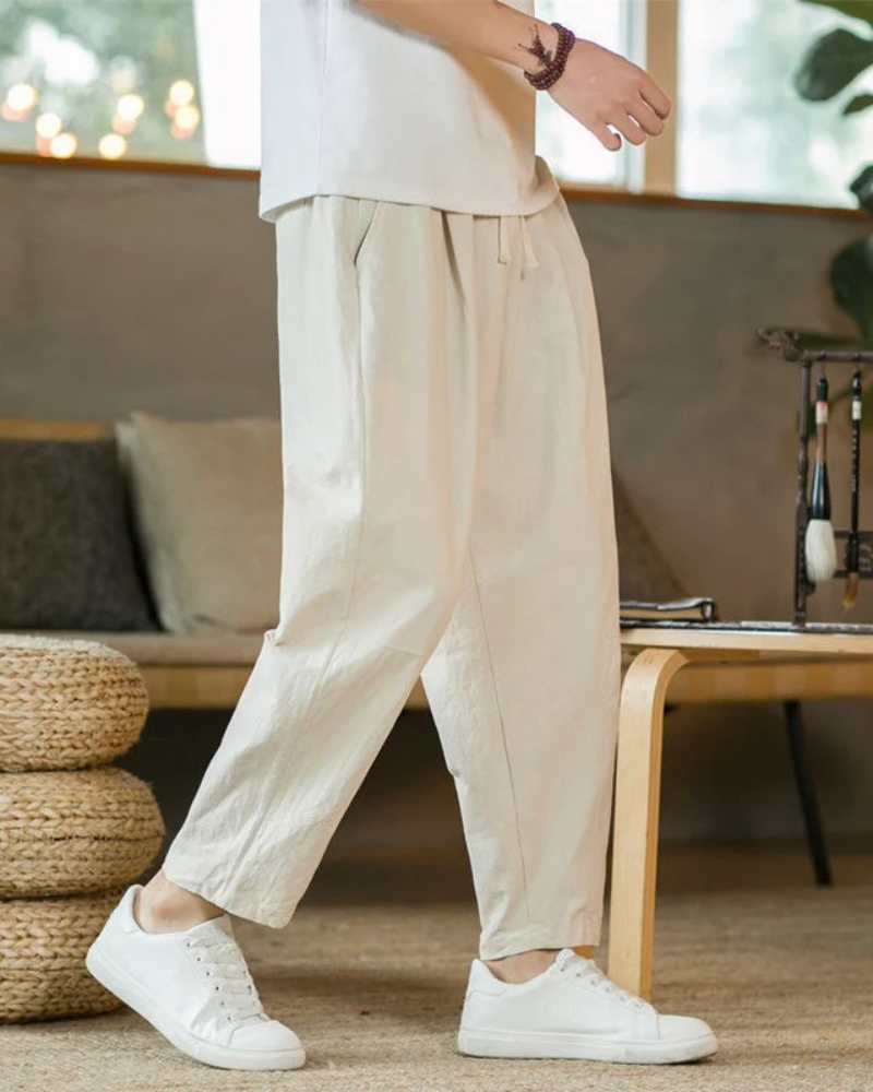 JEJU WIDE LINEN PANTS