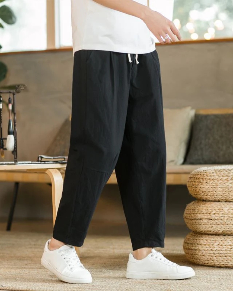 JEJU WIDE LINEN PANTS