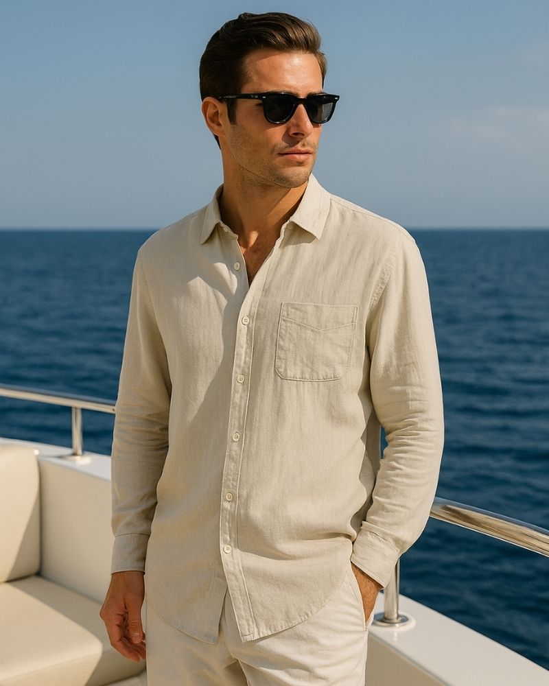 TIMELESS LINEN SHIRT – PORTOFINO