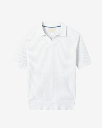 PISA RIBBED COTTON POLO