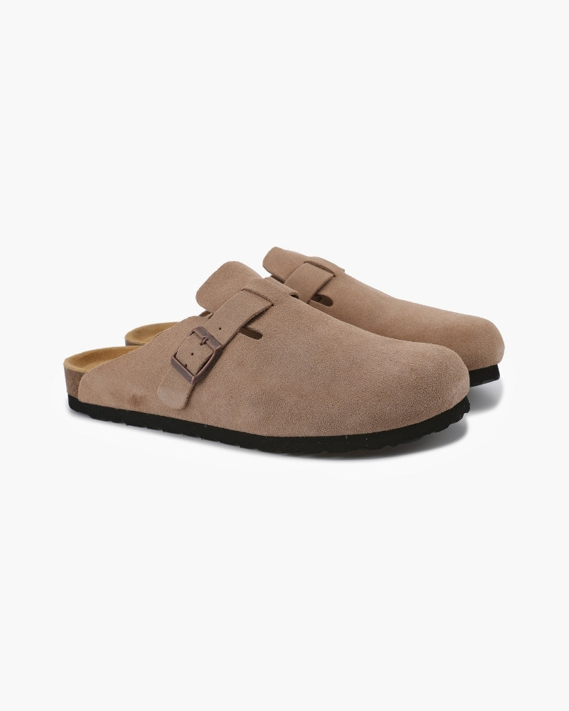 SUEDE CLOGS OLD MONEY