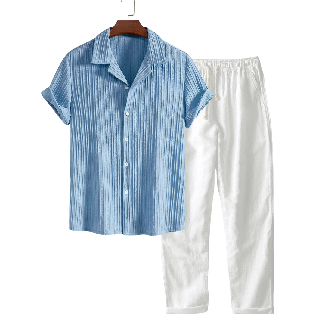 QUIET LUXURY SHORT-SLEEVED SET – PALAWAN