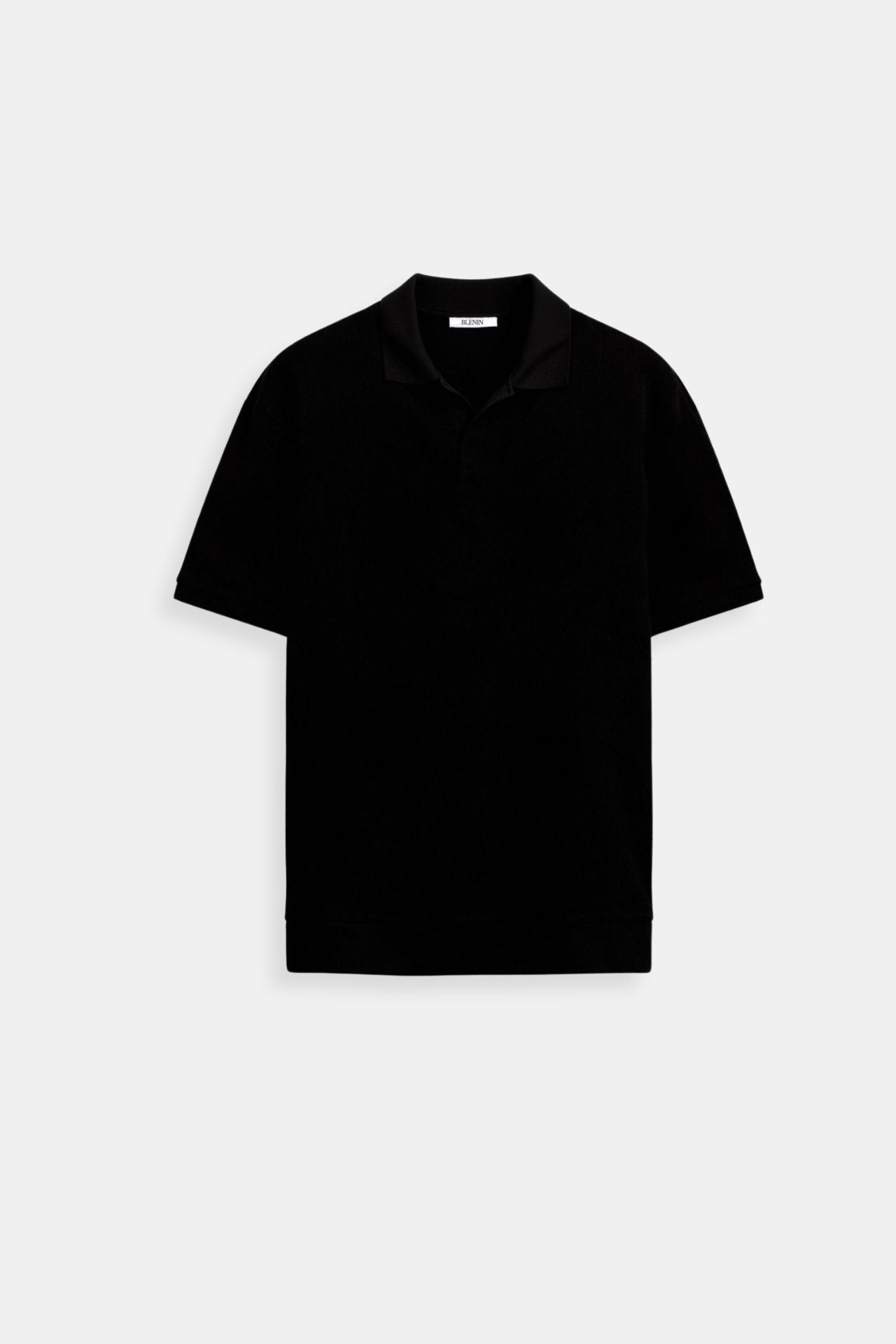 WOOLEN STRUCTURE POLO T-SHIRT
