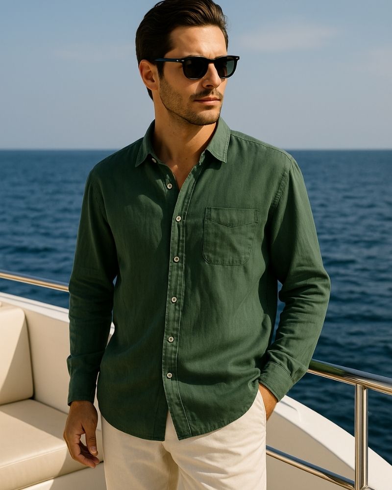 TIMELESS LINEN SHIRT – PORTOFINO