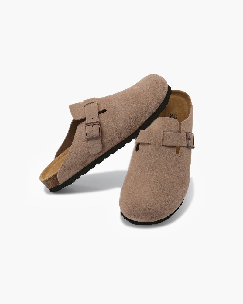 SUEDE CLOGS OLD MONEY