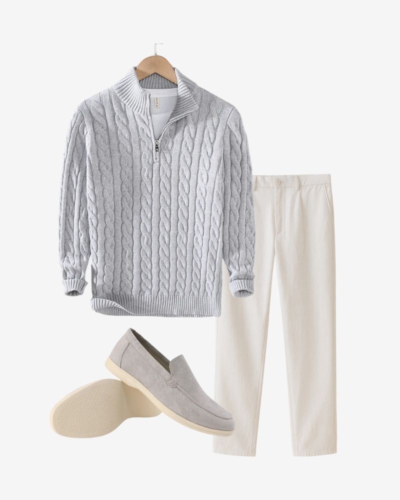 RIVIERA 3-PIECE JUMPER SET – GREY ELEGANCE