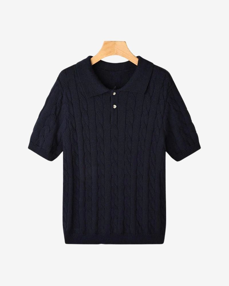 FLORENCE CABLE KNIT POLO