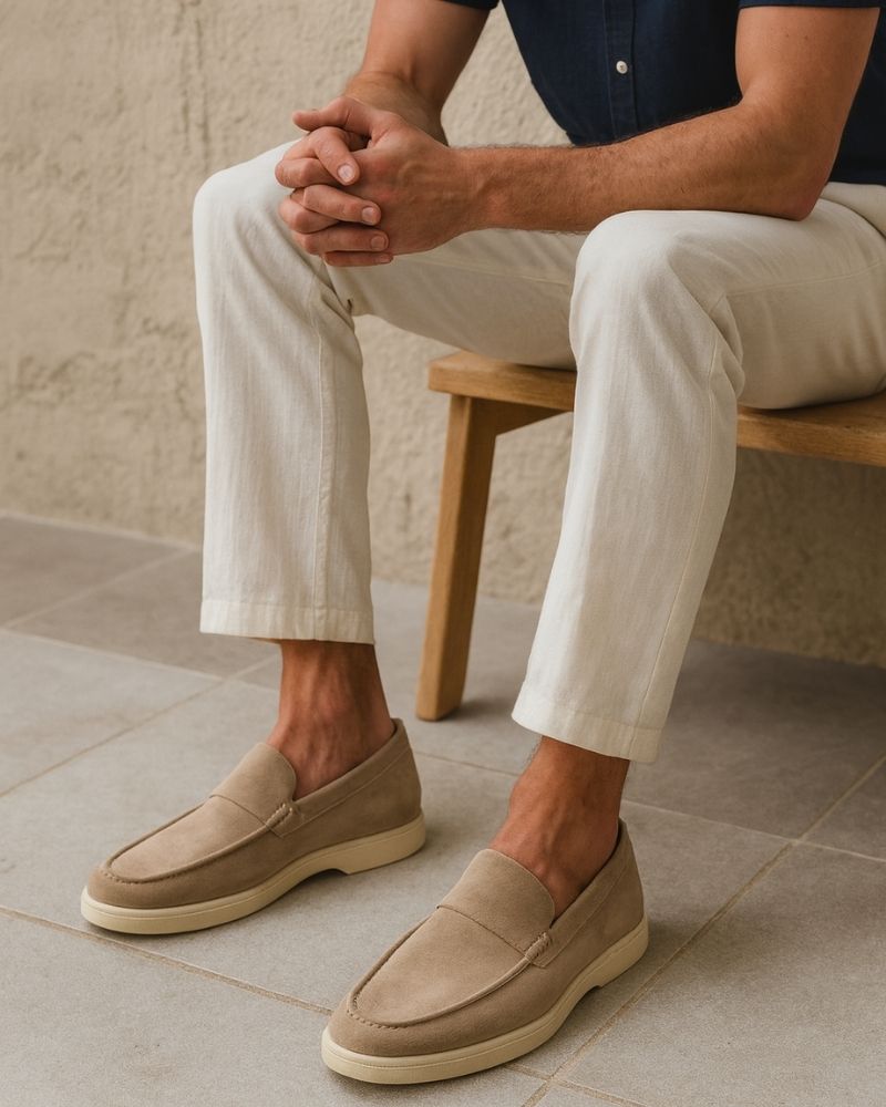 MONACO OLD MONEY SUEDE LOAFERS