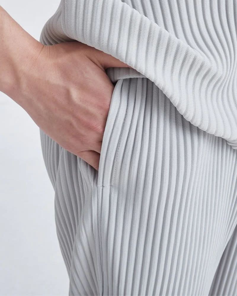 RIBBED COTTON PANTALON