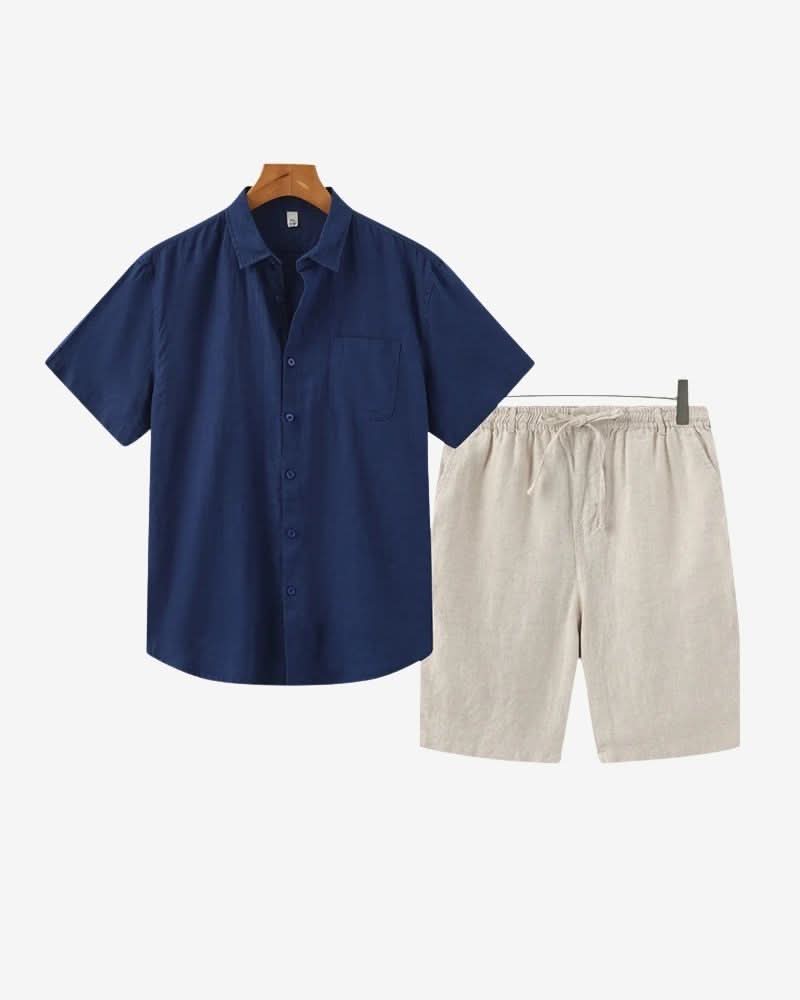 OLD MONEY OUTFIT – LINEN SHORTS COMBO