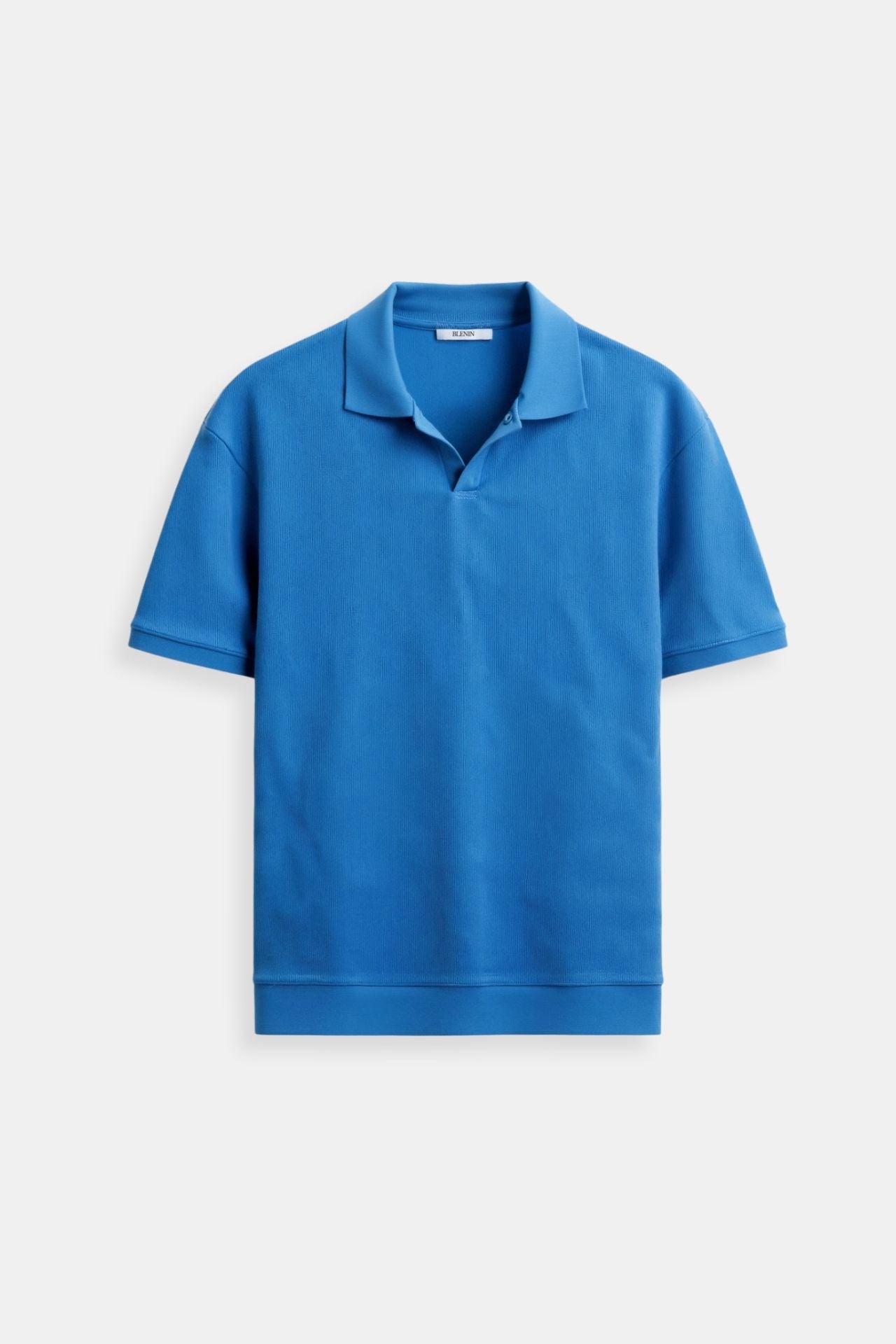 WOOLEN STRUCTURE POLO T-SHIRT