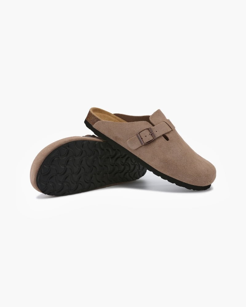 SUEDE CLOGS OLD MONEY