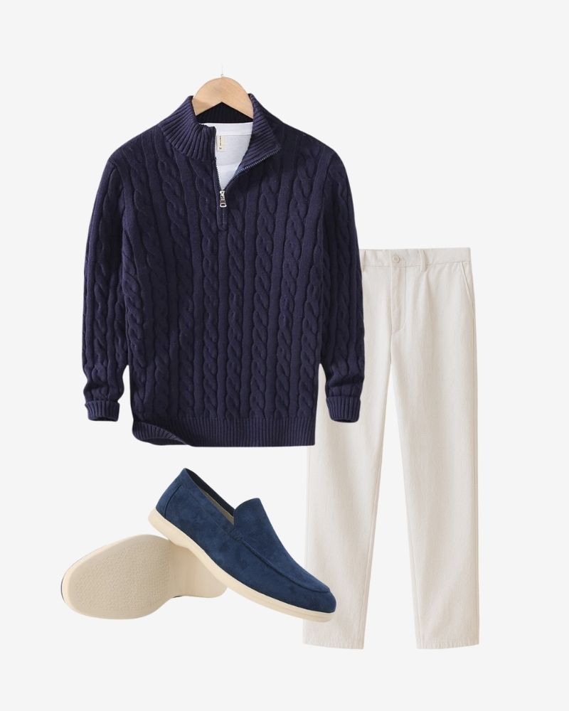 RIVIERA 3-PIECE JUMPER SET – MARINE BLUE ELEGANCE