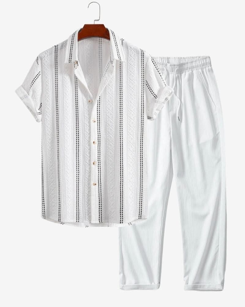 OLD MONEY OUTFIT – STRIPED JACQUARD