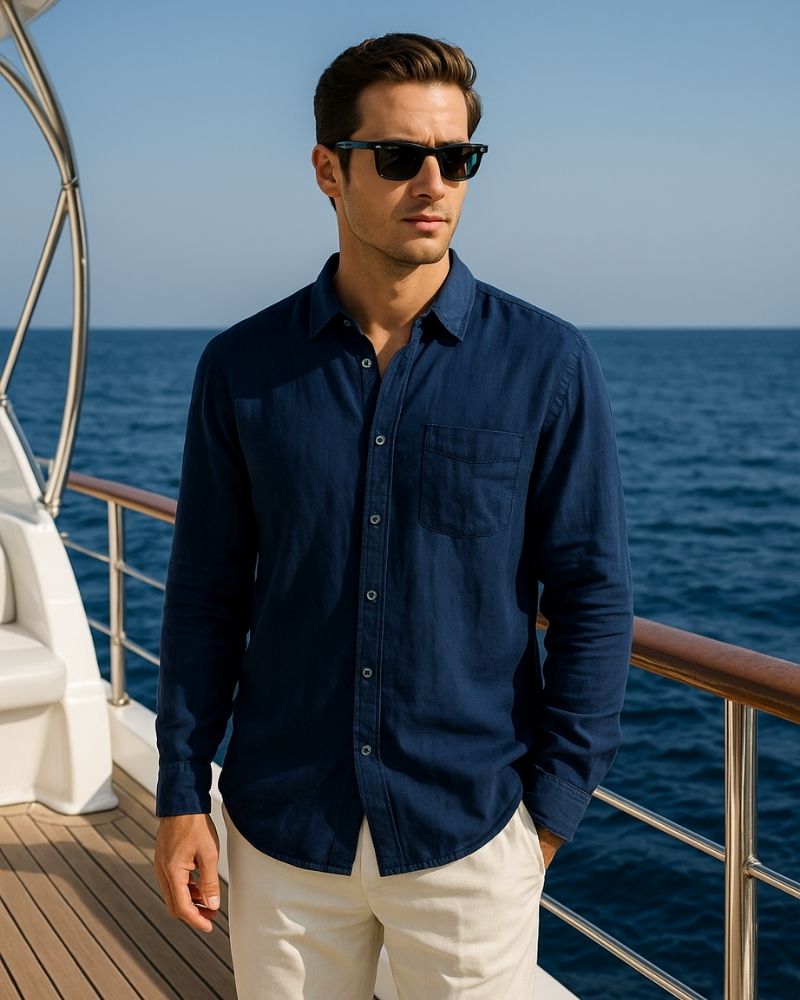 TIMELESS LINEN SHIRT – PORTOFINO