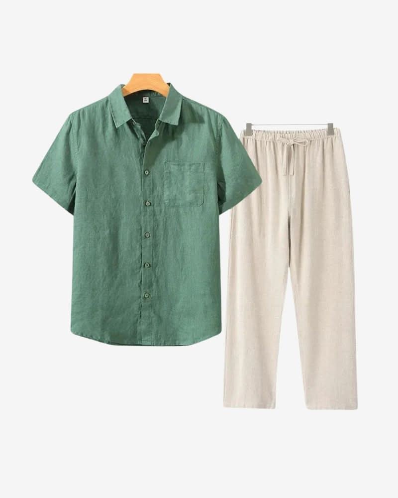 OLD MONEY OUTFIT – LINEN COMBO