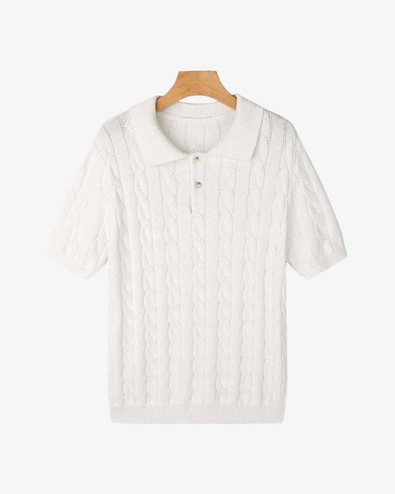 FLORENCE CABLE KNIT POLO