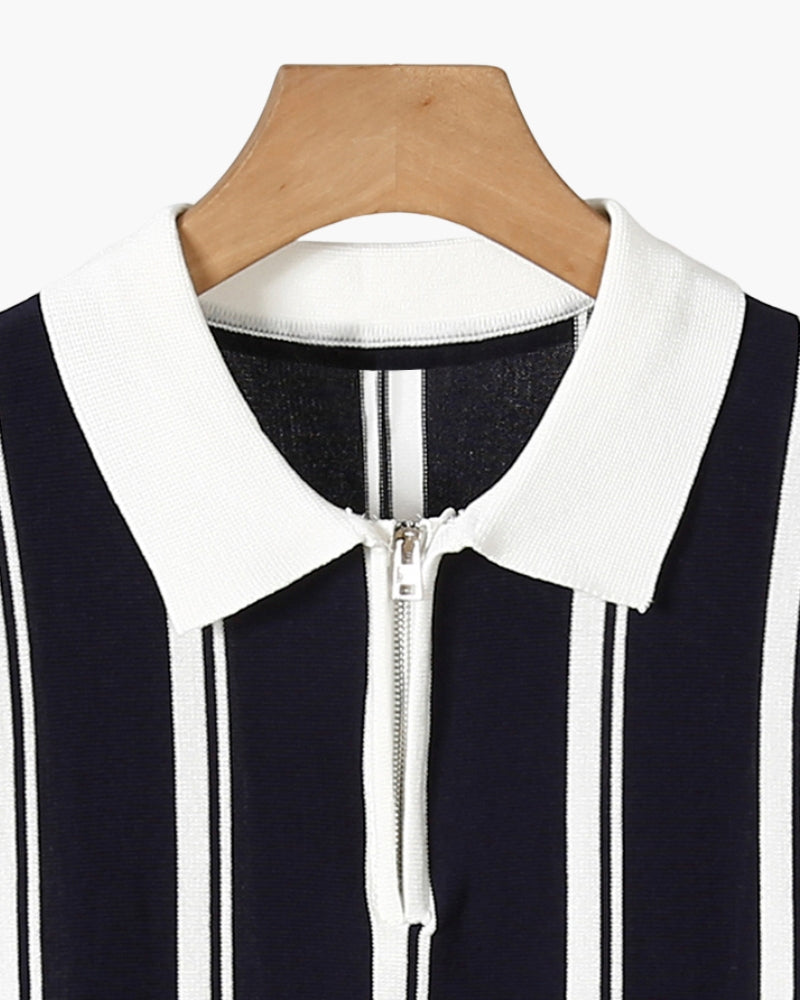 SPLIT HALF-ZIP