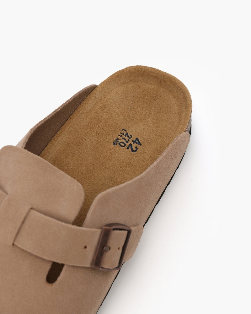 SUEDE CLOGS OLD MONEY