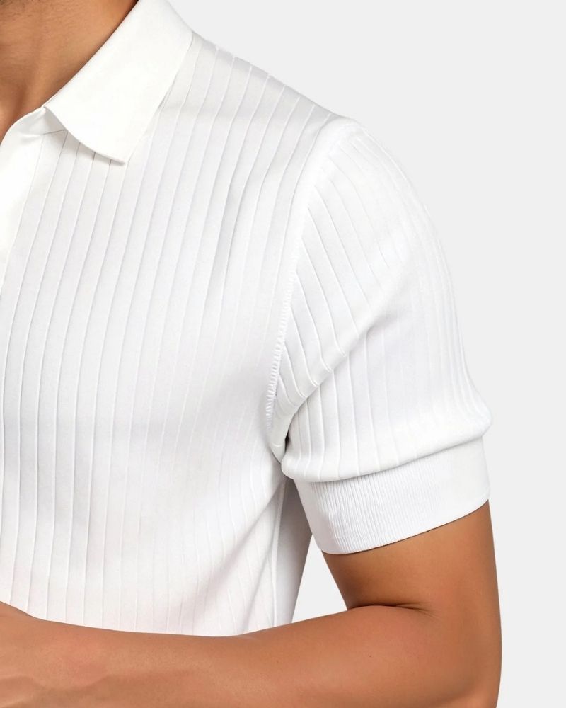 PISA RIBBED COTTON POLO