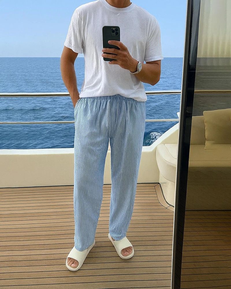 YACHT RIVIERA STRIPED PANTS