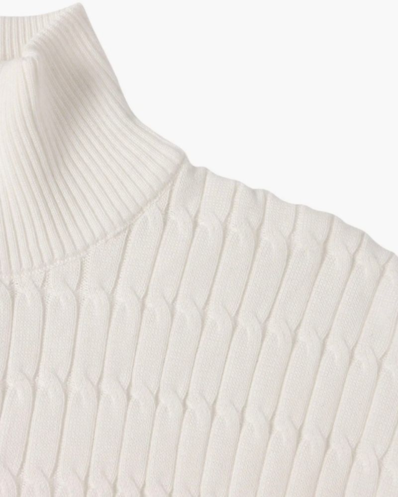 GWANGJU HALF-ZIP KNITTED JUMPER
