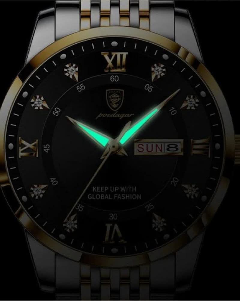 QUARTZO STEEL WATCH (WATERPROOF) 41MM
