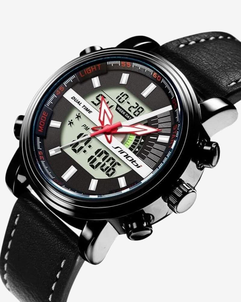 SINOBI F1 LEATHER WATCH (LIMITED EDITION) 45MM