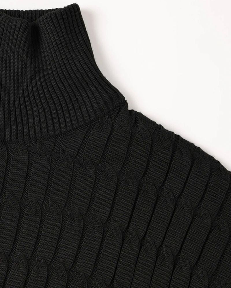 GWANGJU HALF-ZIP KNITTED JUMPER