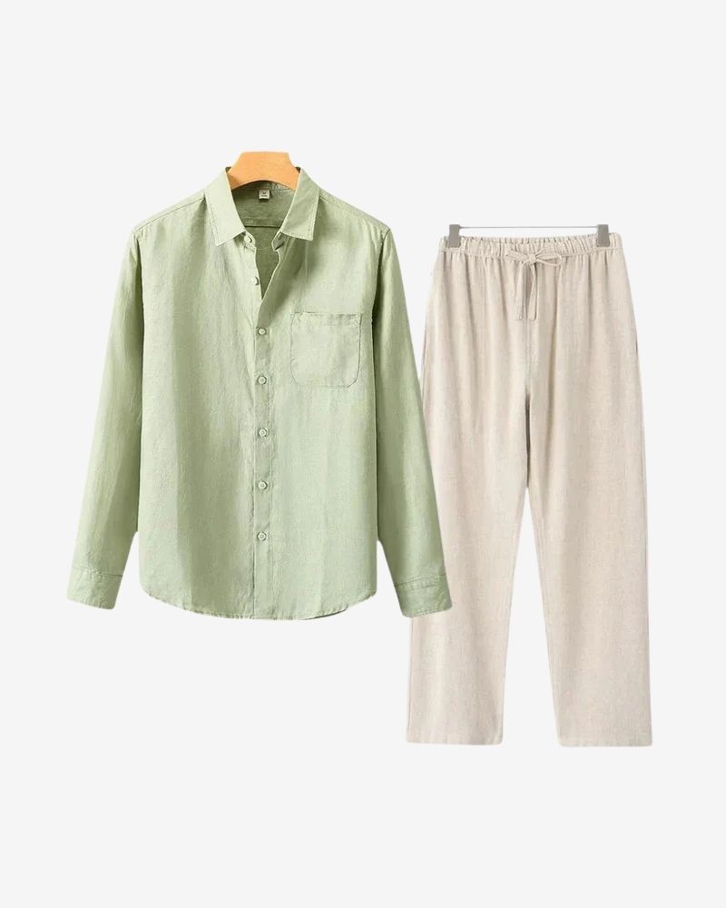OLD MONEY LINEN SET – LONG SLEEVE