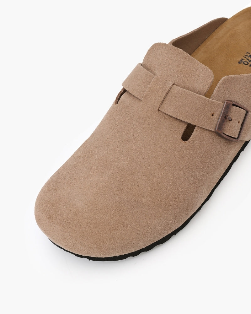 SUEDE CLOGS OLD MONEY
