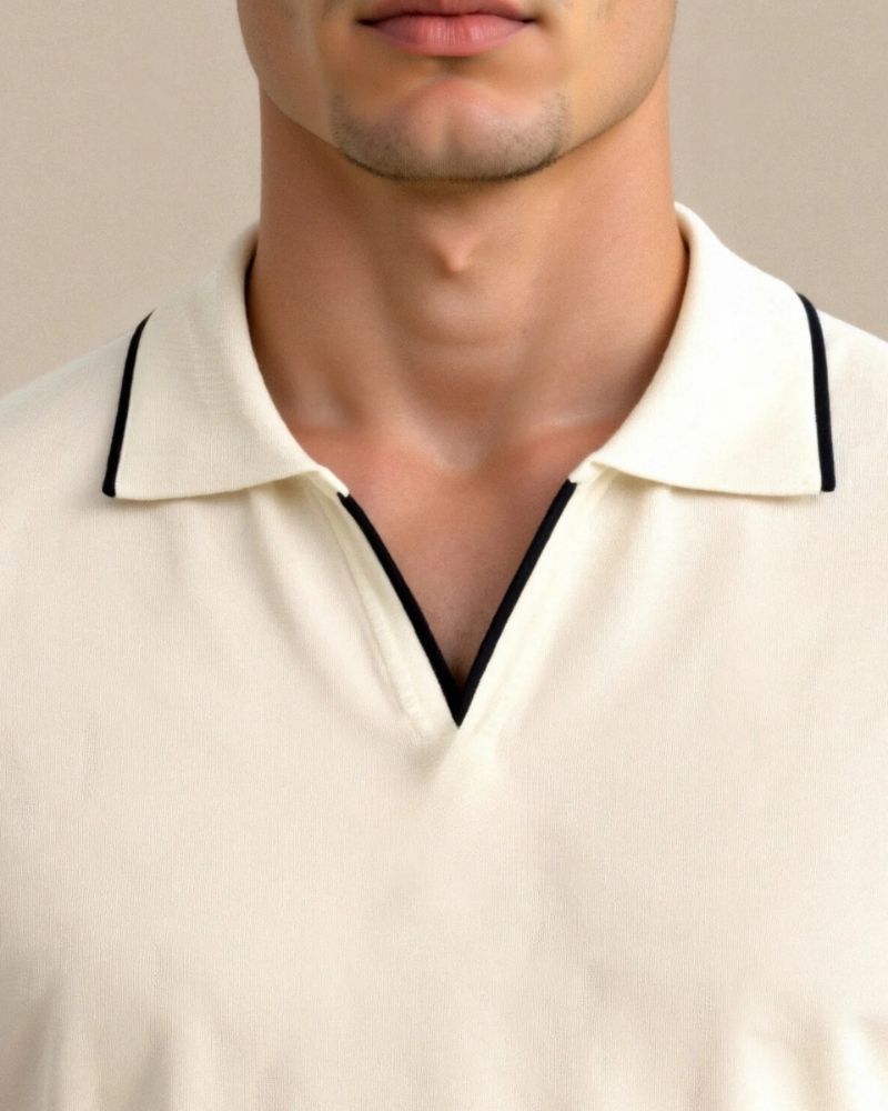CONTRAST SLIM FITTED POLO