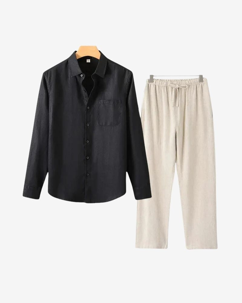OLD MONEY LINEN SET – LONG SLEEVE