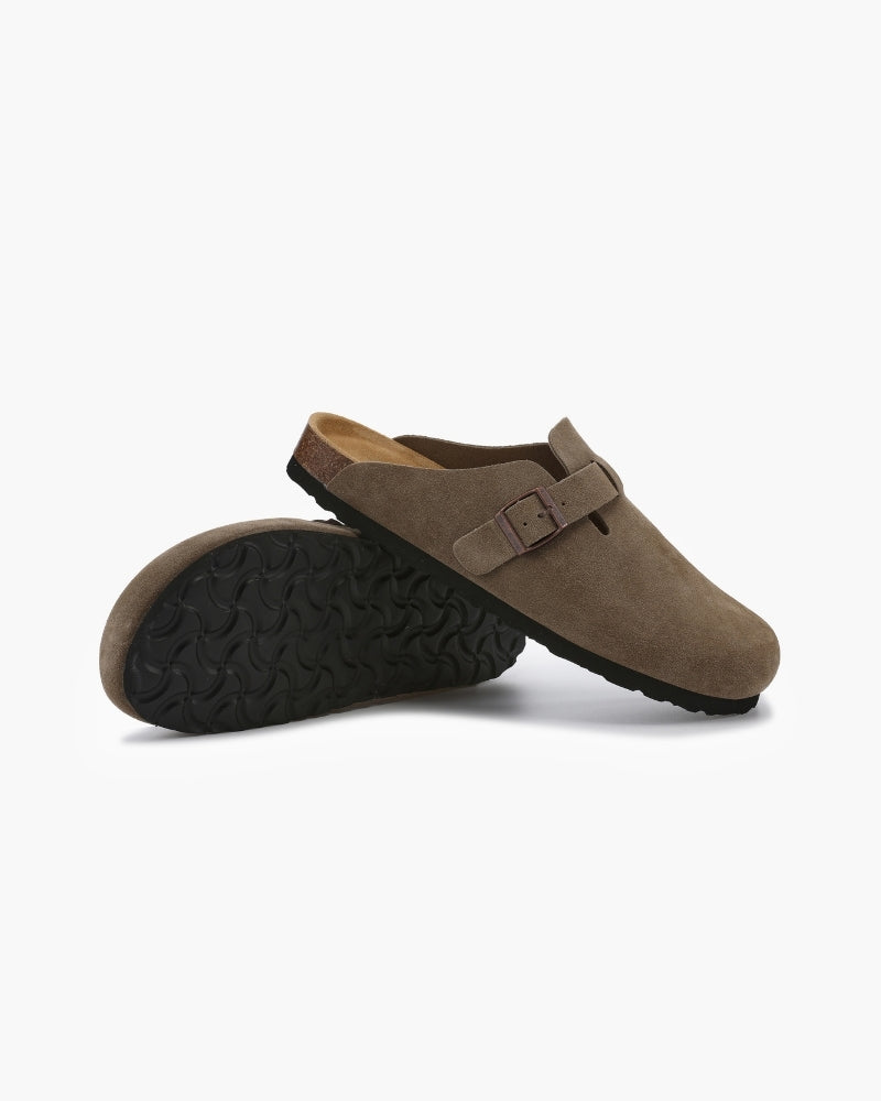 SUEDE CLOGS OLD MONEY