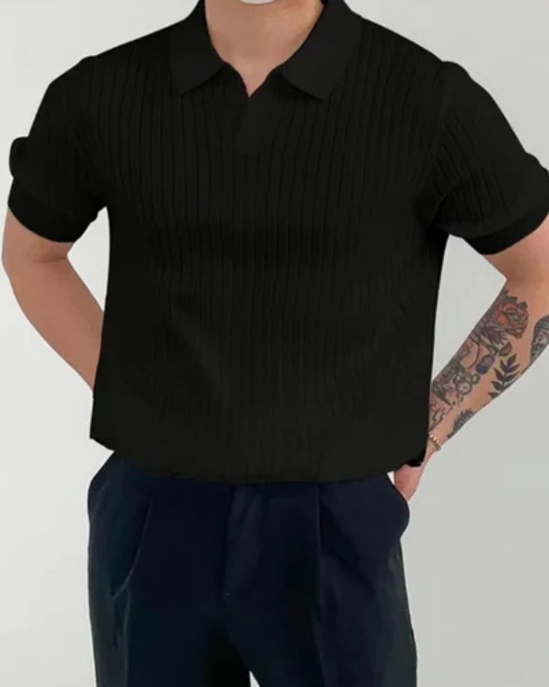 PISA RIBBED COTTON POLO