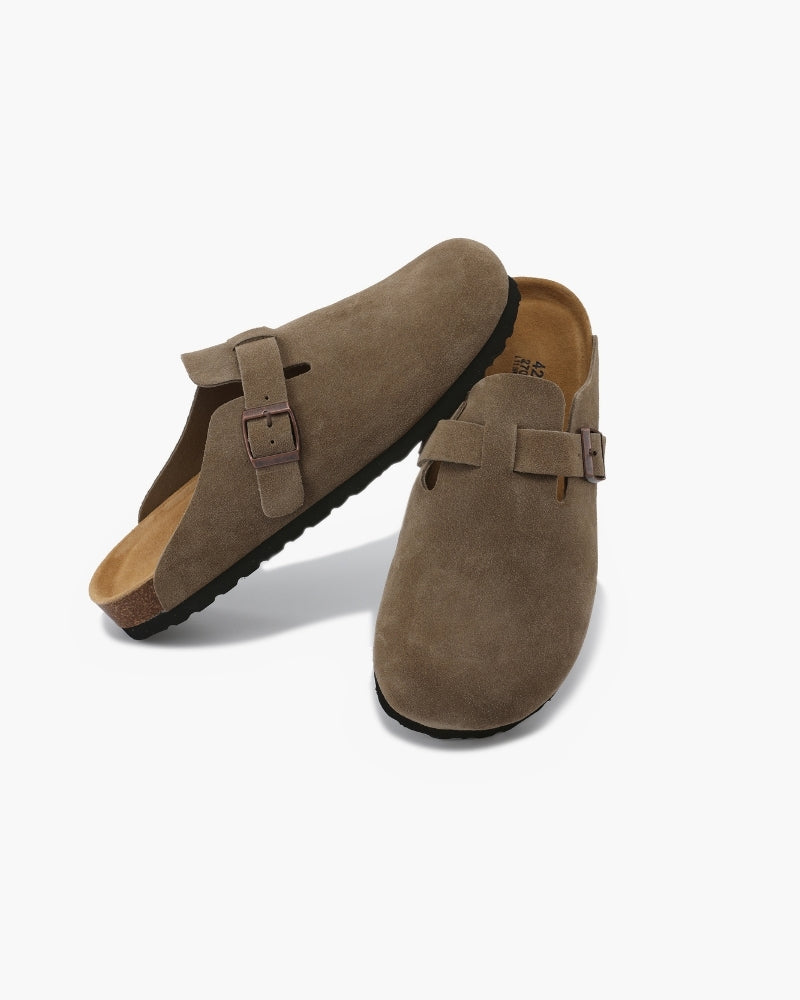 SUEDE CLOGS OLD MONEY