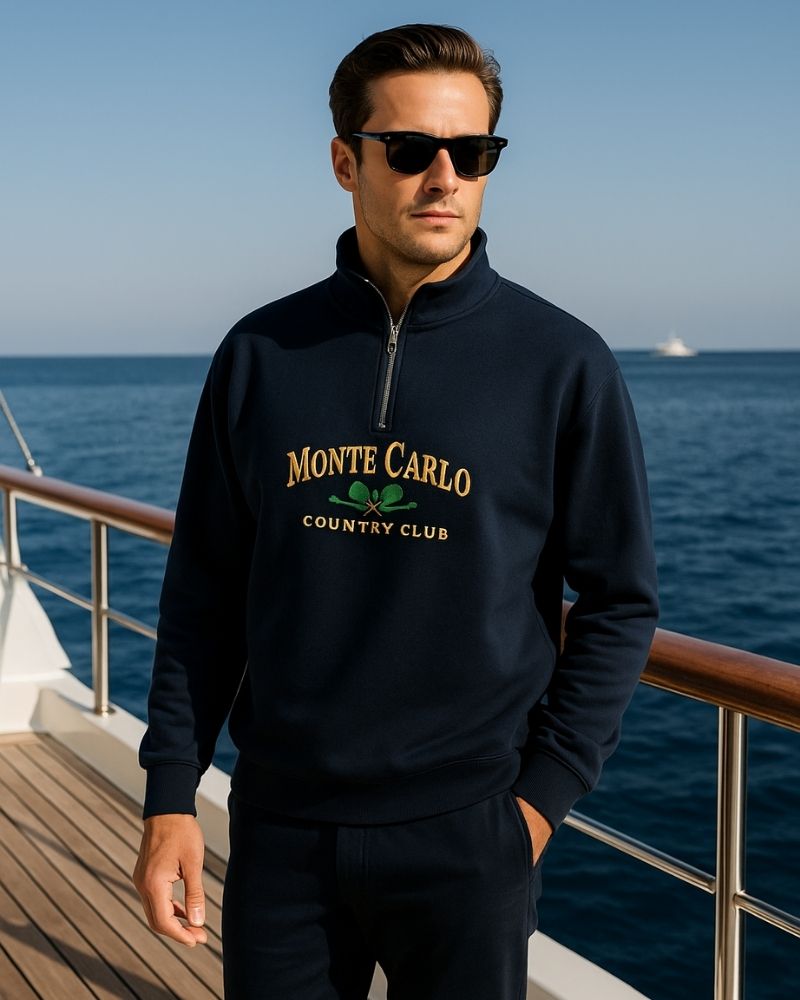 MONTE CARLO VINTAGE QUARTER ZIP