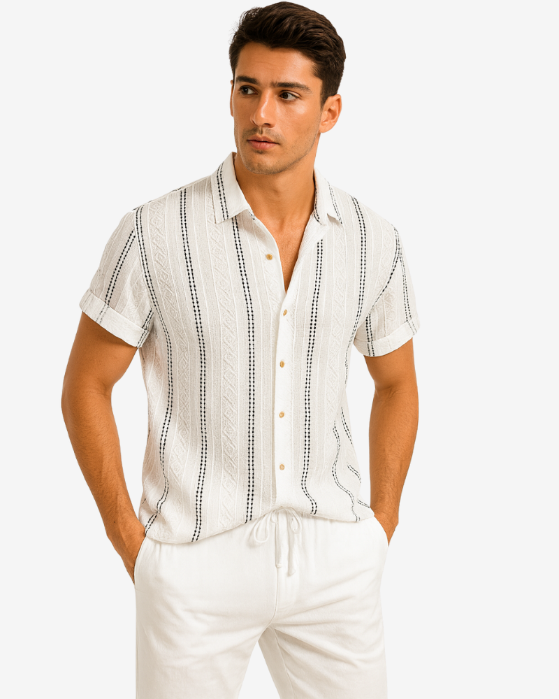 OLD MONEY OUTFIT – STRIPED JACQUARD